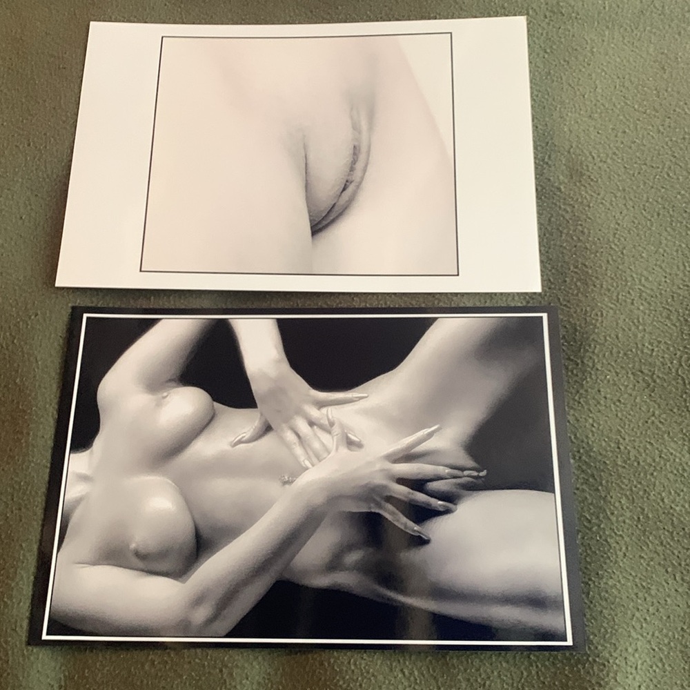 Set of 8 nude photos in black and white by Patrick Fagot. Approximately 12” x 8” - Picture 14 of 15